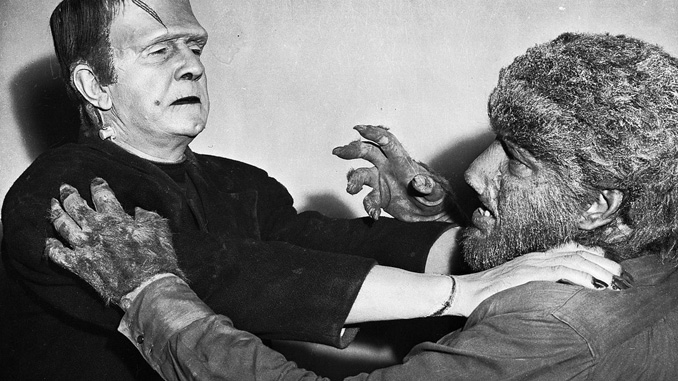 Promotional still from "Frankenstein Meets the Wolf Man" (1943)