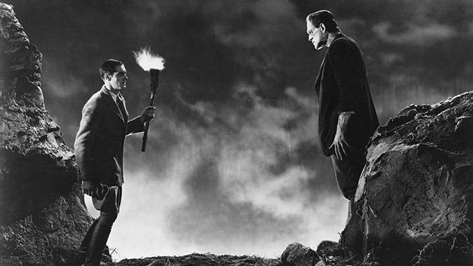 Boris Karloff and Colin Clive in 1931's Frankenstein